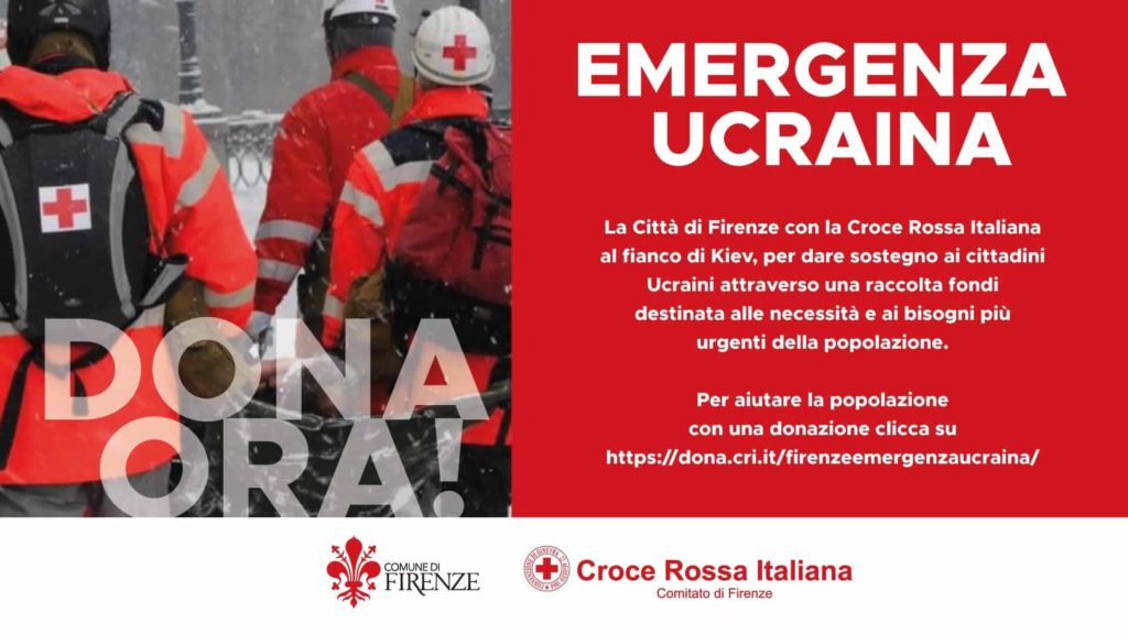 Raccolta fondi Ucraina Croce Rossa Firenze