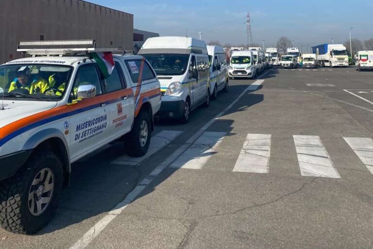 Misericordia di Firenze, raccolta di aiuti per l’Ucraina