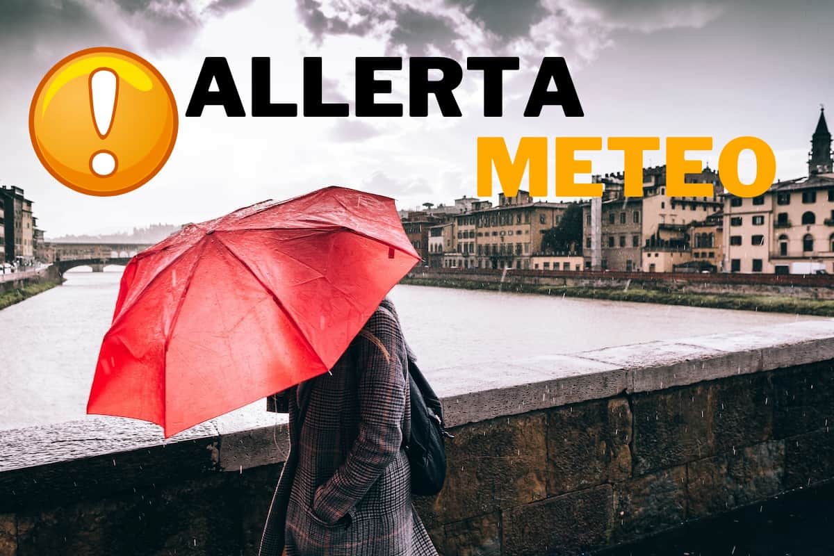 Allerta meteo arancione regione toscana firenze