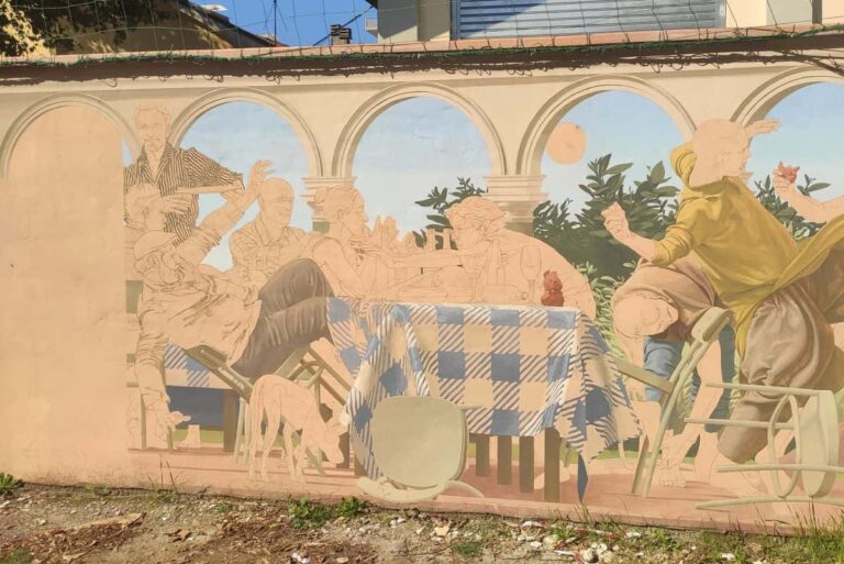 Il progetto di arte murale nel giardino di San Jacopino