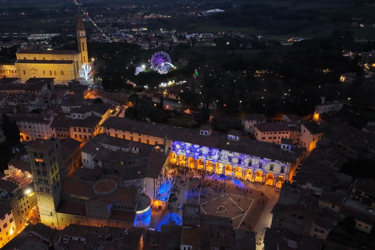 Arezzo citta Natale panoramica