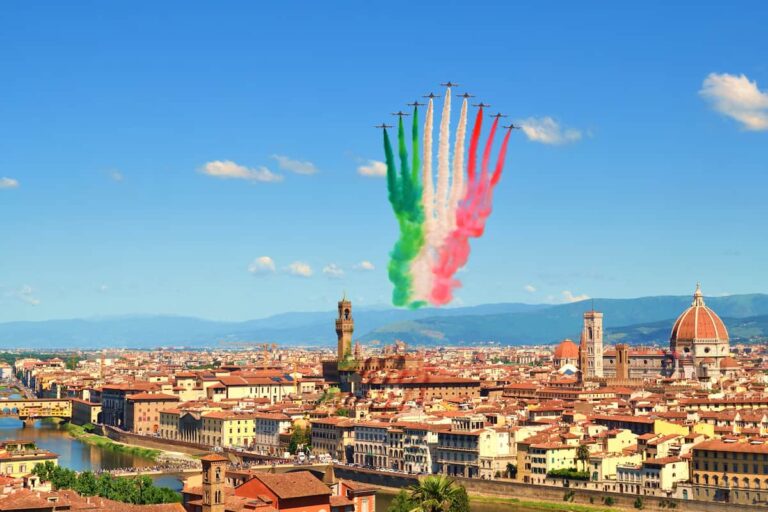 Frecce tricolori su Firenze: 3 eventi nel 2023 (uno per Zeffirelli)