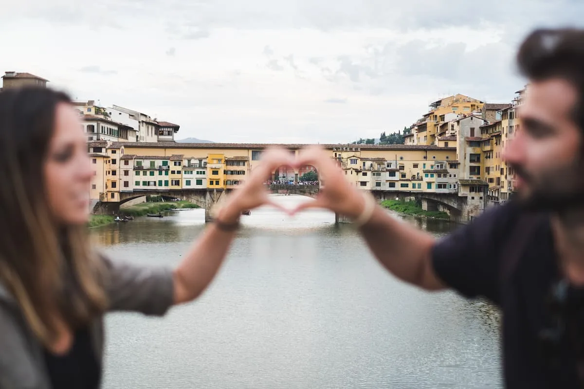 Ponte Vecchio Firenze innamorati