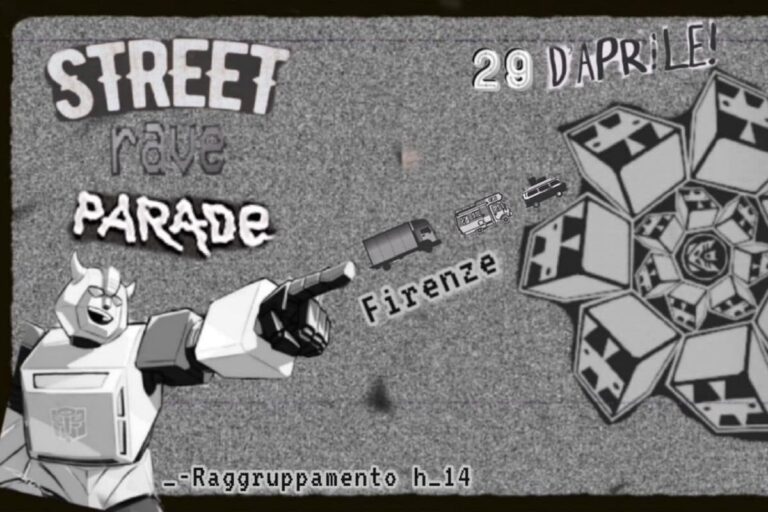 Torna la Street Rave Parade a Firenze, percorso in Oltrarno