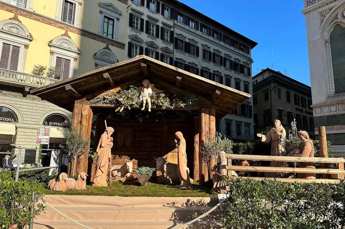 Presepe piazza Duomo Firenze 2024