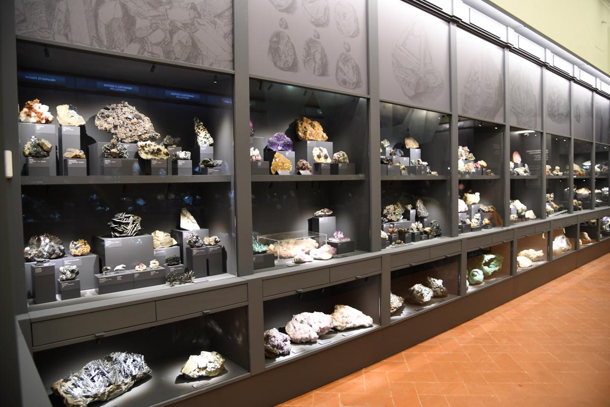 Collezione minerali Museo Specola Firenze