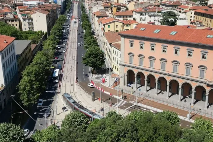 Tramvia Firenze viale Lavagnini piazza San Marco fine lavori