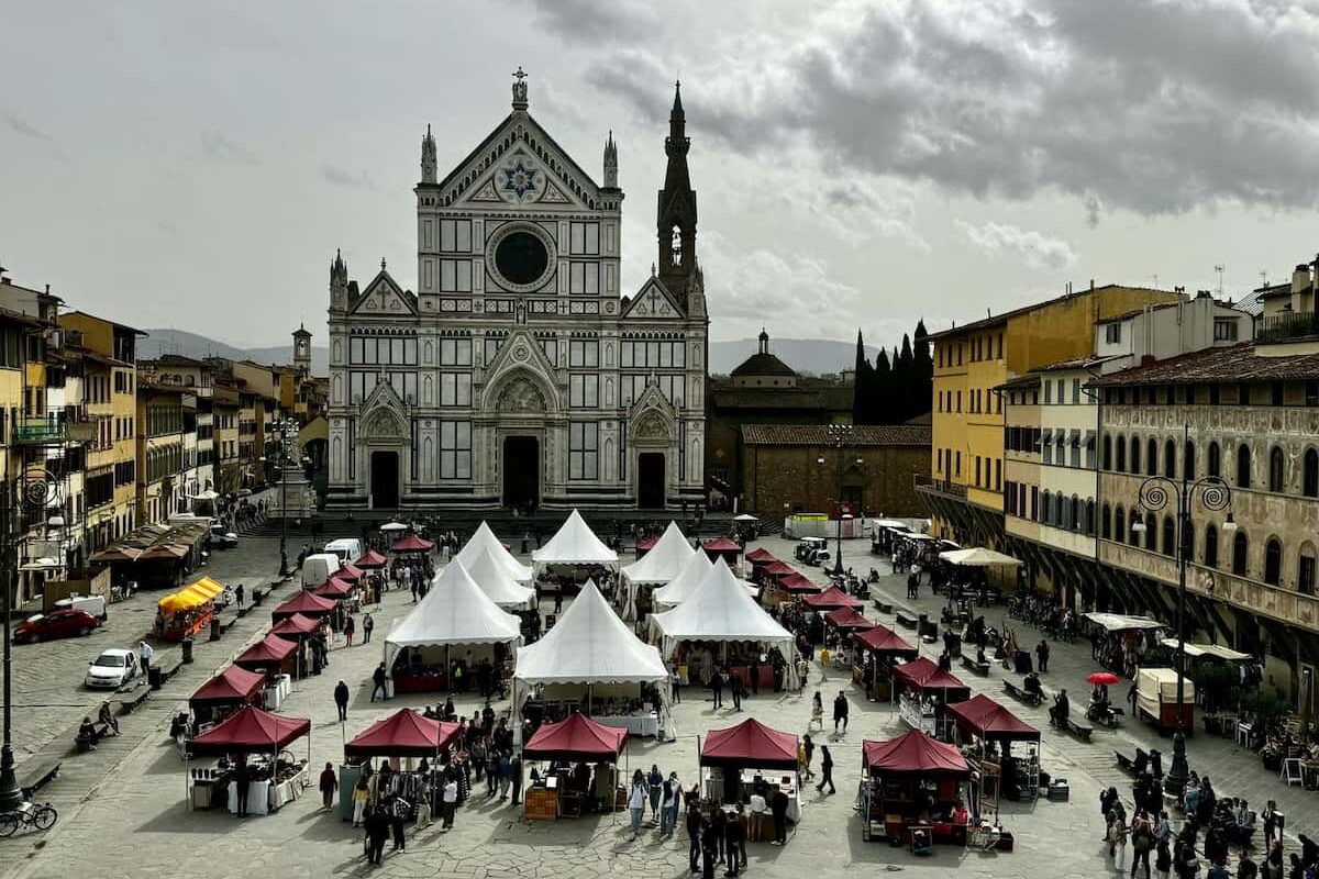 Firenze craft mercatino piazza Santa Croce