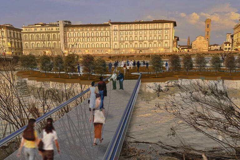 Isola galleggiante e parco lineare: l’Arno e i progetti (im)possibili