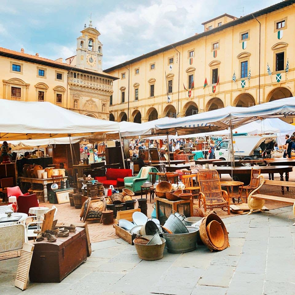 Fiera Antiquaria Arezzo mercatini Toscana weekend