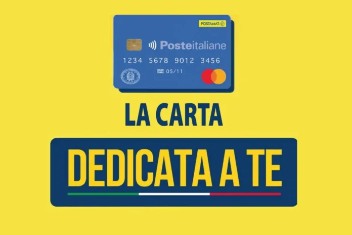 Carta Dedicata a Te Postepay beneficiari