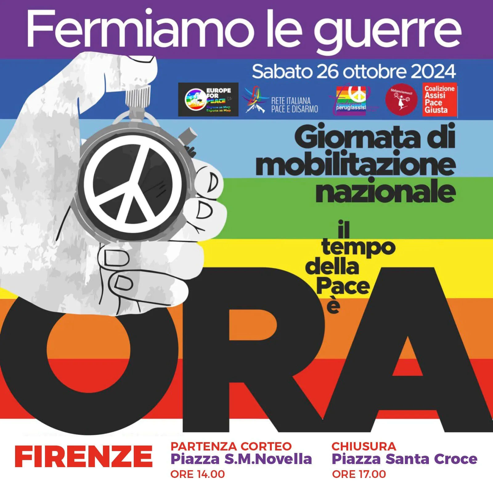 Manifestazione pace Firenze 26 ottobre