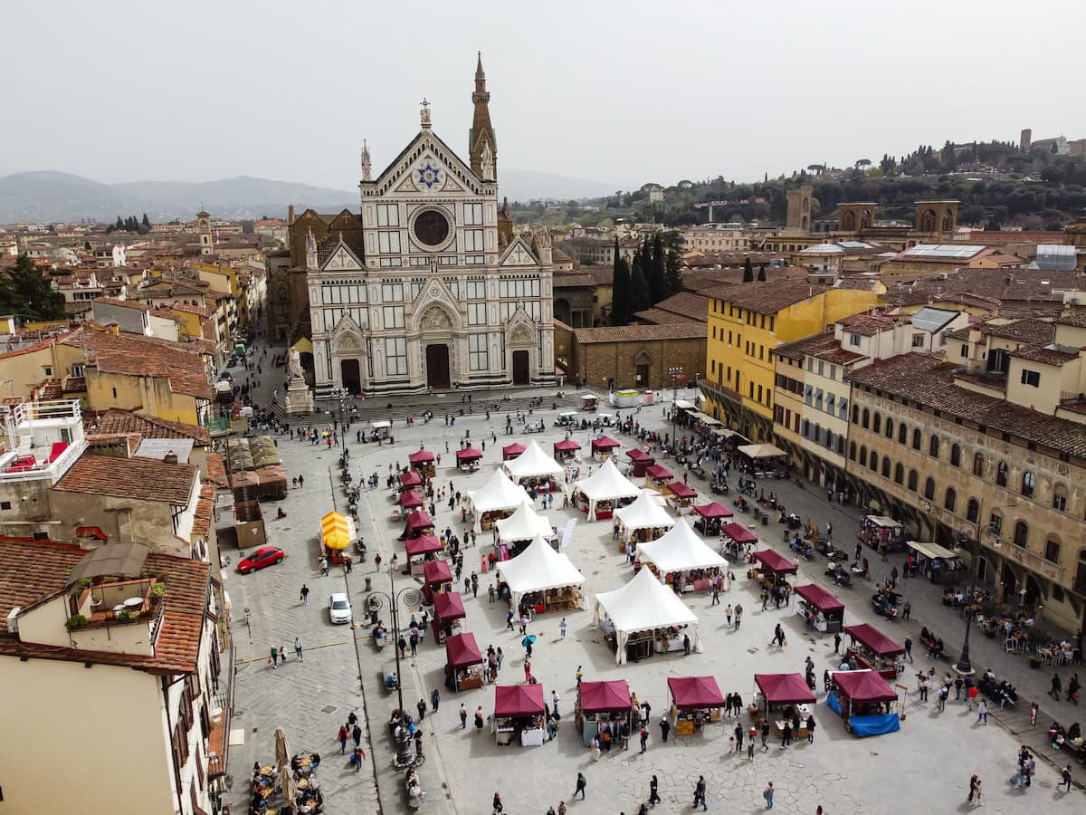 Firenze craft mercatino piazza Santa Croce