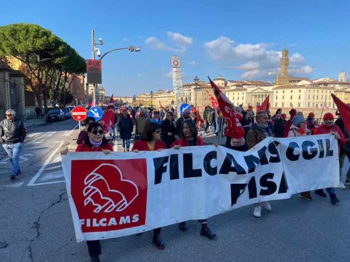 Manifestazione sciopero generale Firenze 29 novembre