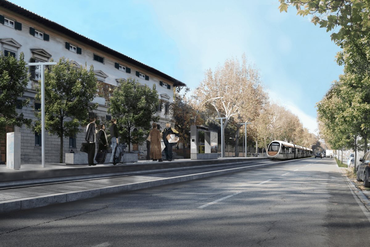 Fermata tramvia piazzale Donatello