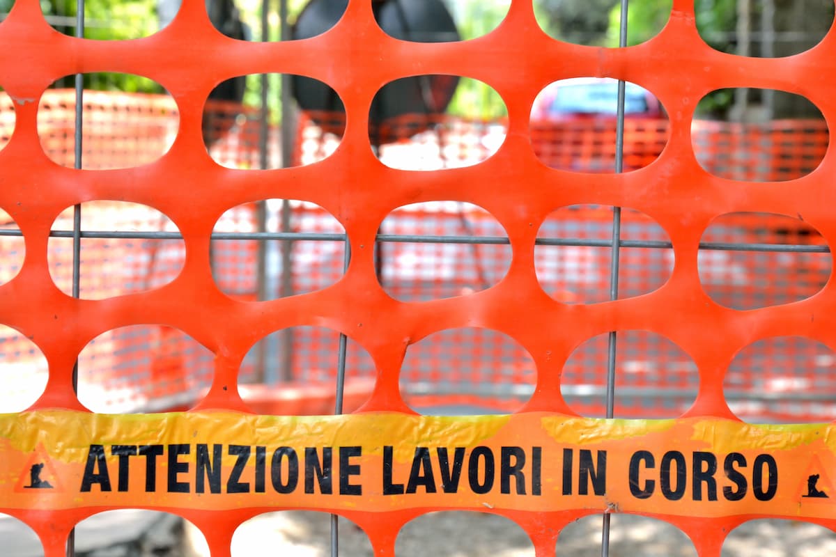Lavori in corso Ponte al pino Firenze