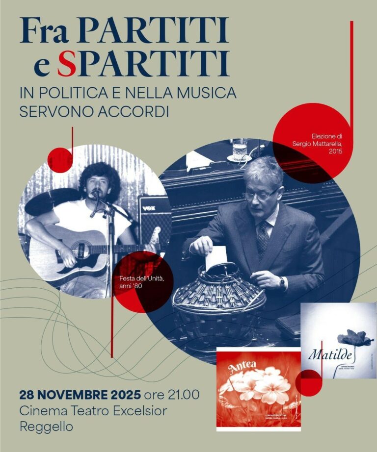 La politica e la musica secondo Becattini, al Teatro Excelsior di Reggello