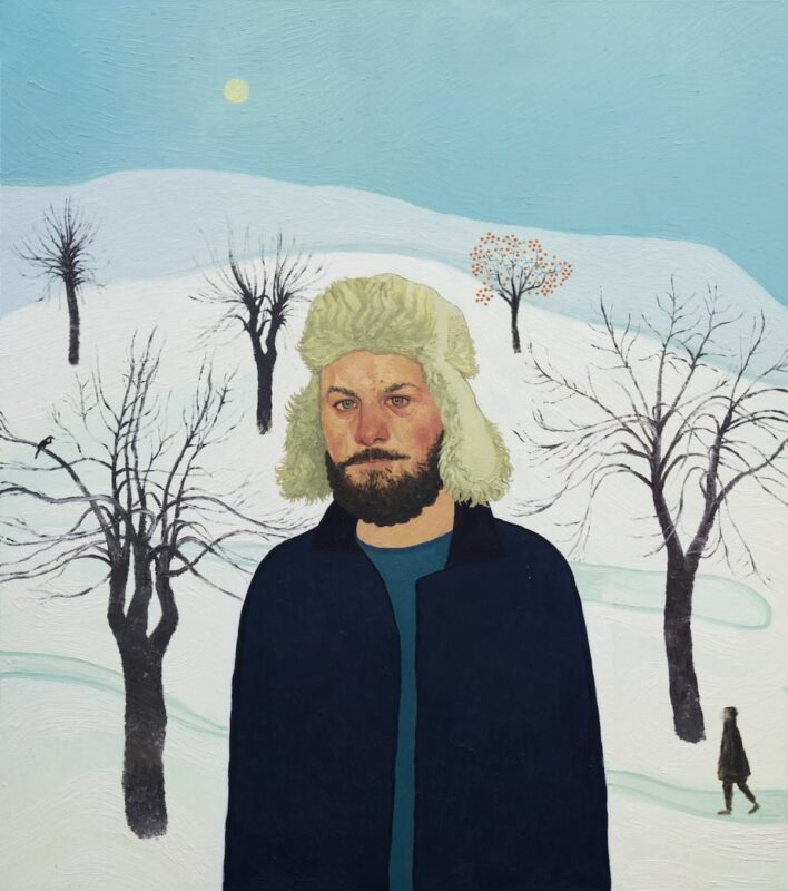 “della provincia”: la mostra di Elia Mauceri a Firenze 3 retouched autoritratto con la neve